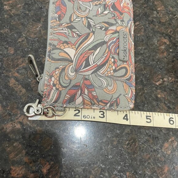 SAKROOTS KEYCHAIN MINI WALLET GRAY MULTICOLORS - Picture 4 of 15